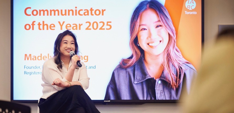Laurier alum Madelyn Chung was honoured as IABC/Toronto communicator of the year during an event on April 30.