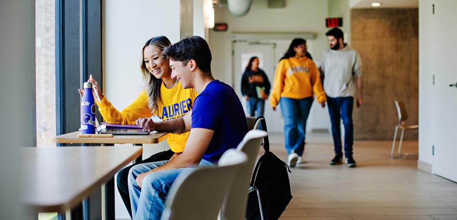 students walking