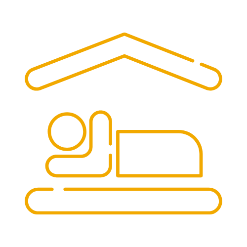 Icon illustrating shelter
