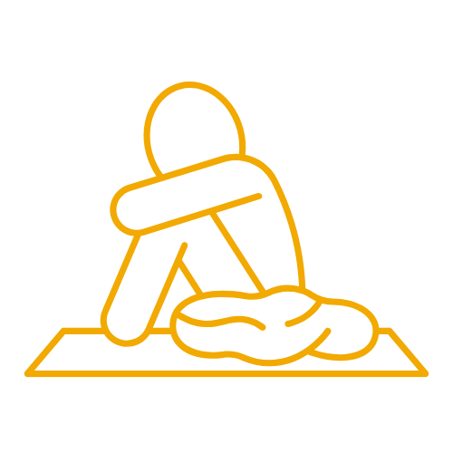 Icon illustrating visible homelessness